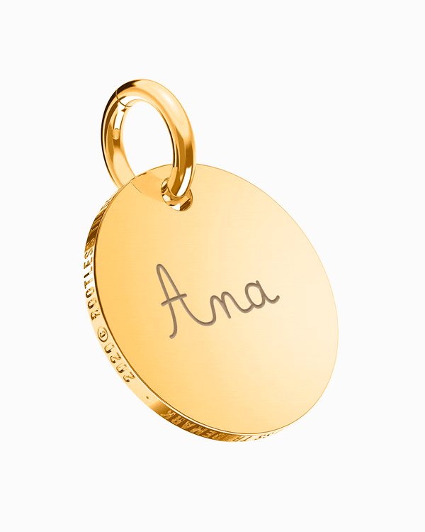 Colgante Circle® personalizable Oro