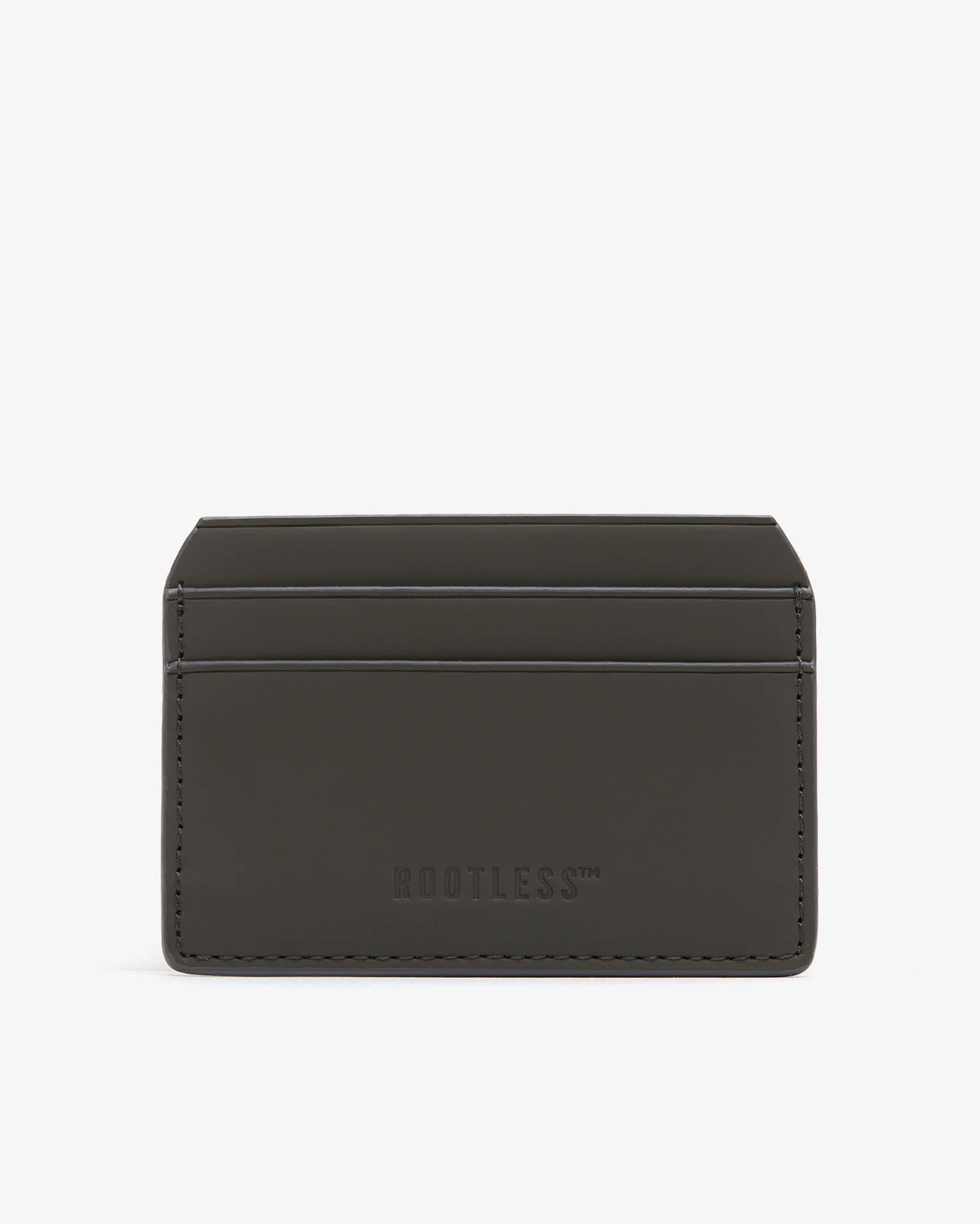 Tarjetero Saints® en antracita con ranuras para tarjetas, visto de frente