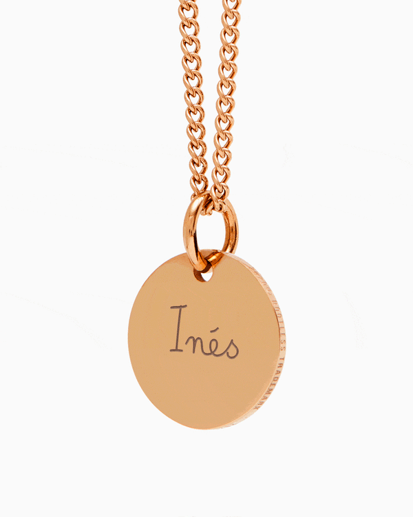 Botany necklace with Circle® pendant rose gold