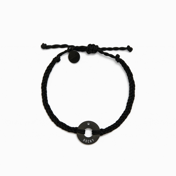 Customizable MyWord® bracelet · All Black