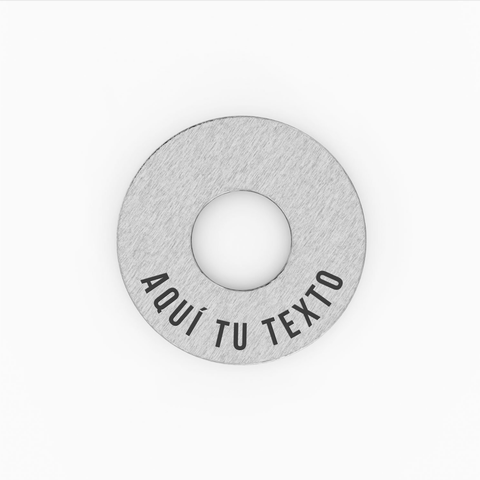 Anilla personalizable plata